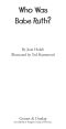 [Who Was/Is...? 01] • Who Was Babe Ruth?